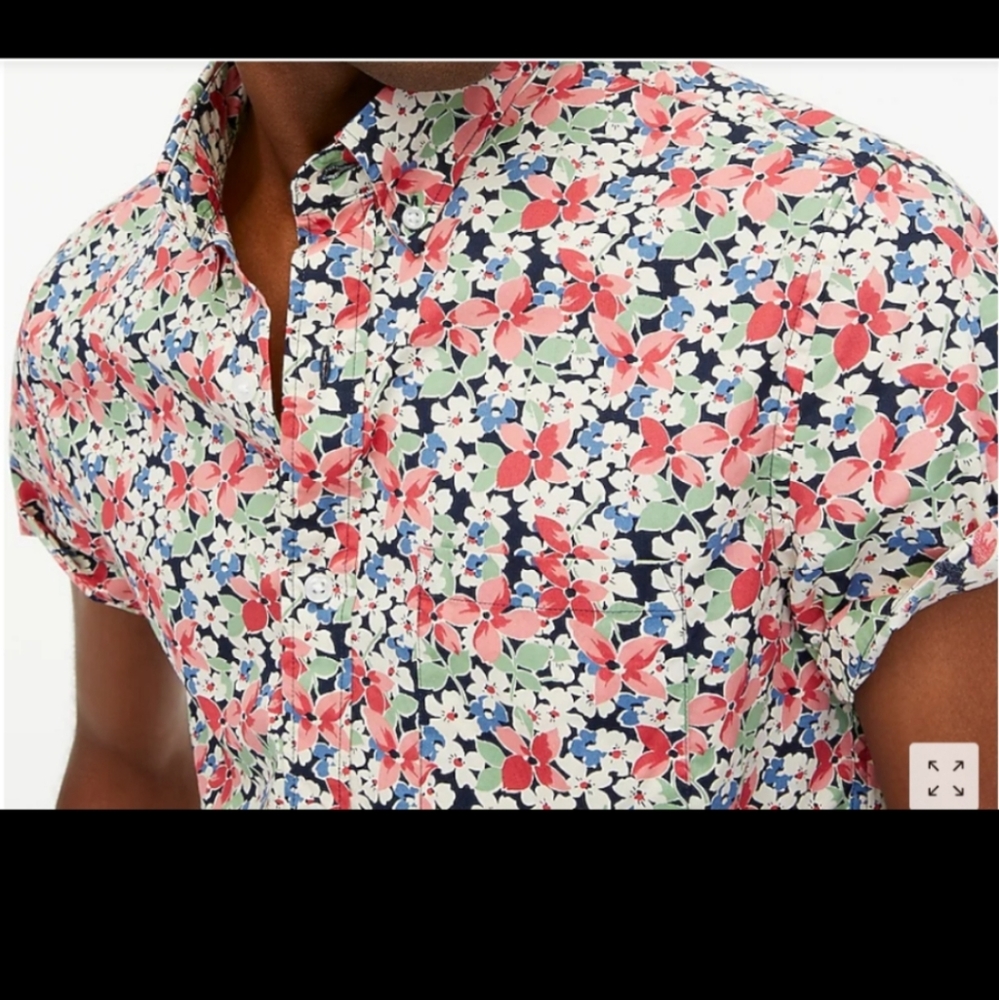 J Crew Slim Fit Short Sleeve Shirt